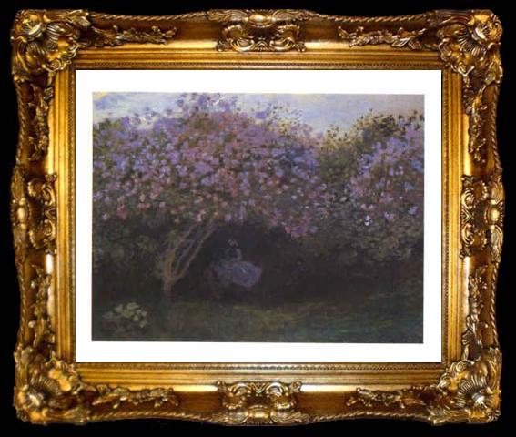 framed  Claude Monet Les Repos Sous Les Lilas, ta009-2